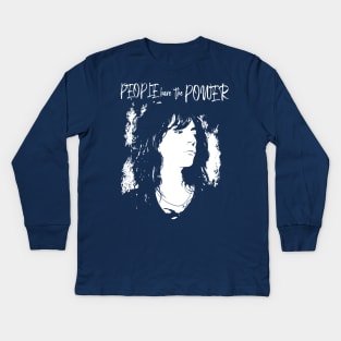 PATTI "PEOPLE HAVE THE POWER" Kids Long Sleeve T-Shirt